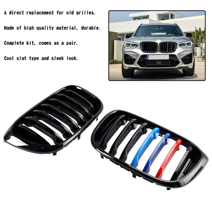Coppia M-Color Rene Griglia Griglia 51138469959 Fit BMW G01 X3 G02 X4 Nero Lucido Generico