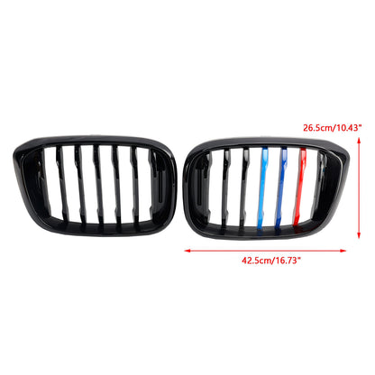 Coppia M-Color Rene Griglia Griglia 51138469959 Fit BMW G01 X3 G02 X4 Nero Lucido Generico