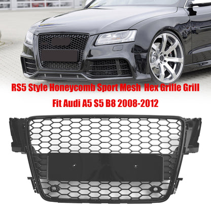Griglia Anteriore RS5 Style a Nido d’Ape per Audi A5 S5 B8 2008-2012