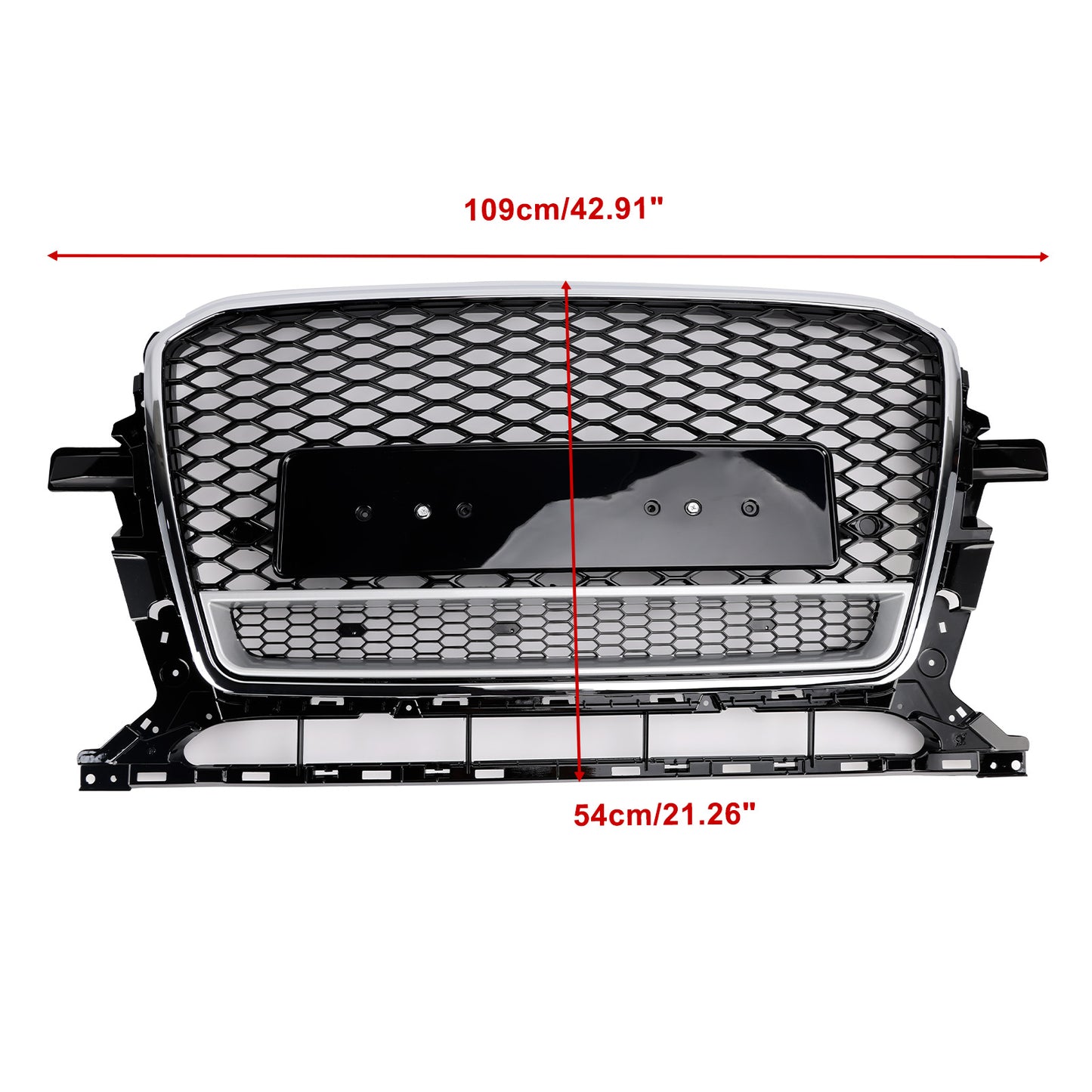 Griglia paraurti anteriore a nido d'ape cromata/nera Audi Q5 SQ5 2013-2017