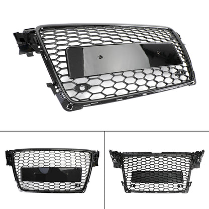 Per 2008-2012 Audi A4/A4 Avant B8 RS4 in stile Honeycomb grill grilla nera + fendinebbia griglia
