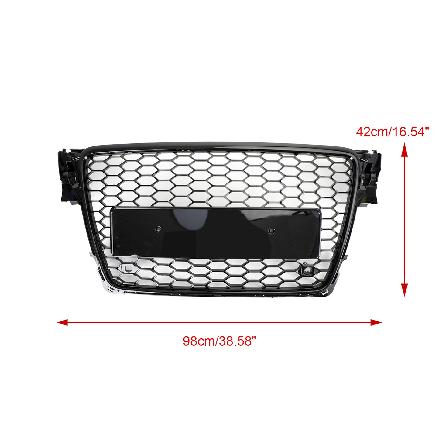 Per 2008-2012 Audi A4/A4 Avant B8 RS4 in stile Honeycomb grill grilla nera + fendinebbia griglia