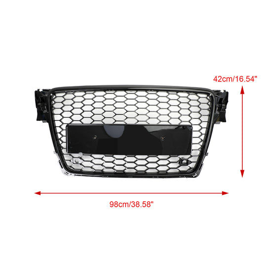 2009-2012 Audi A4/S4 B8 griglia di ricambio stile RS4 griglia a nido ape sportiva griglia esagonale nera generica