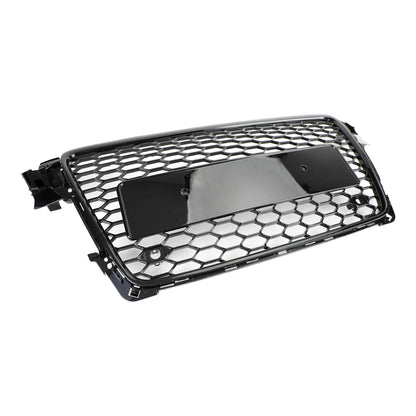 Per 2008-2012 Audi A4/A4 Avant B8 RS4 in stile Honeycomb grill grilla nera + fendinebbia griglia