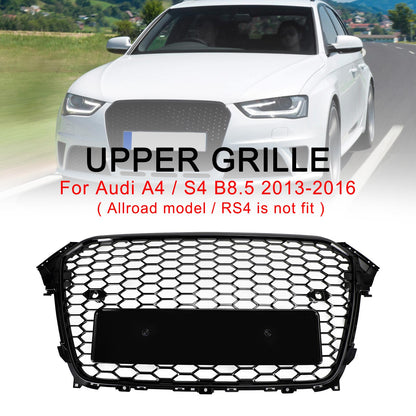 2013-2016 Audi A4 S4 RS4 Style Mesh Paraurti Anteriore Griglia Griglia Nero Lucido Generico
