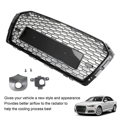 Audi A4/S4 2017-2018 griglia a nido d"ape stile RS4 griglia esagonale nera generica