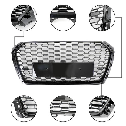 Audi A4/S4 2017-2018 griglia a nido d"ape stile RS4 griglia esagonale nera generica