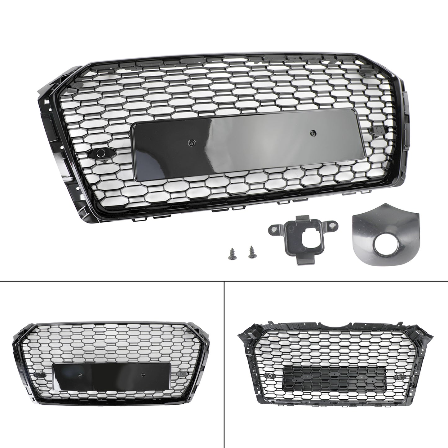 Audi A4/S4 2017-2018 griglia a nido d"ape stile RS4 griglia esagonale nera generica