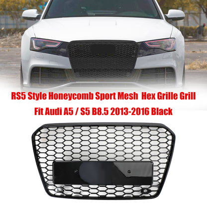 Per Audi A5 S5 B8.5 2013-2016 Griglia paraurti anteriore a nido d'ape in stile RS5