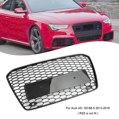 2013-2016 Audi A5 S5 B8.5 griglia paraurti anteriore a nido d'ape stile RS5 a maglia esagonale generica