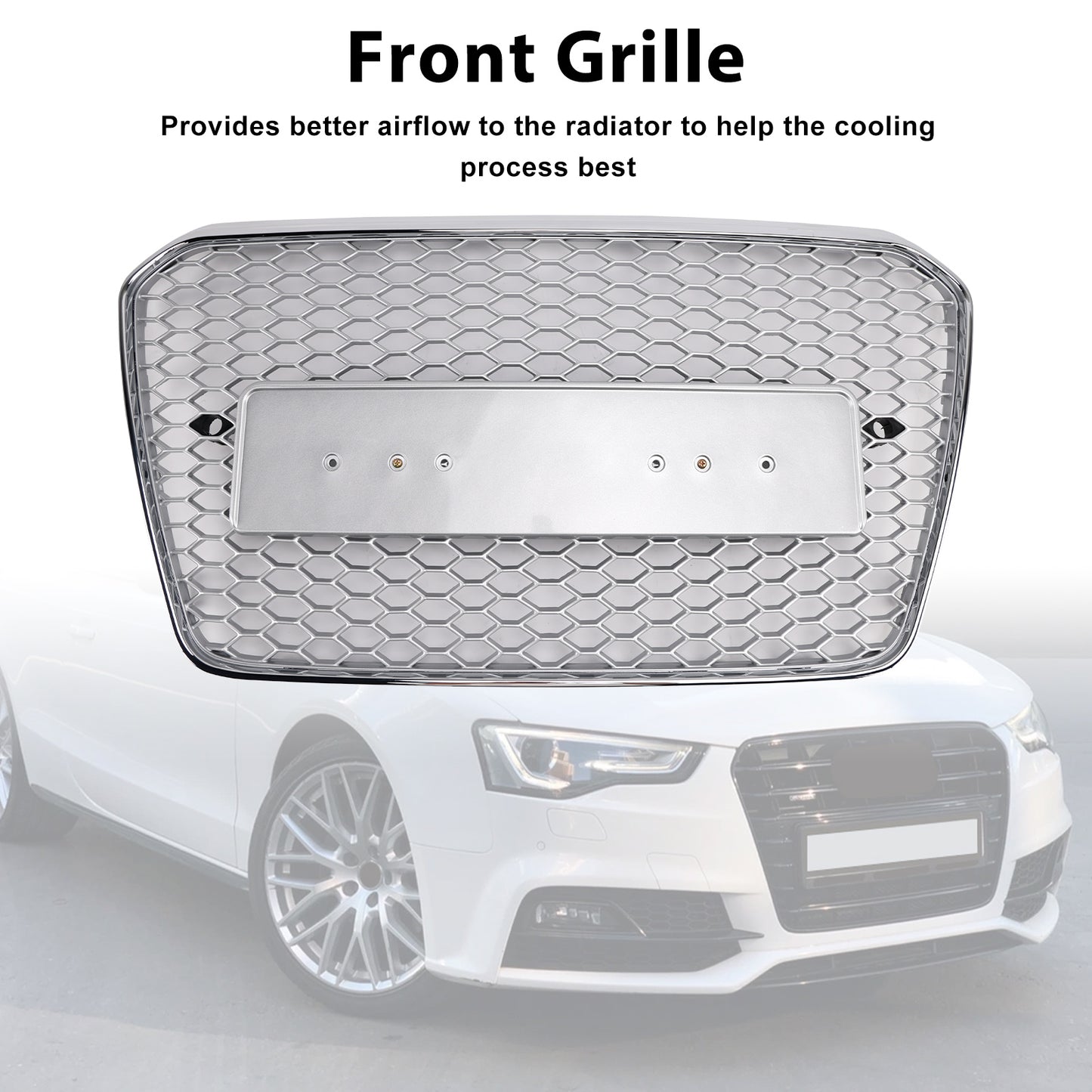 Griglia paraurti anteriore a nido d'ape Audi A5 S5 B8.5 RS5 Style 2013-2016