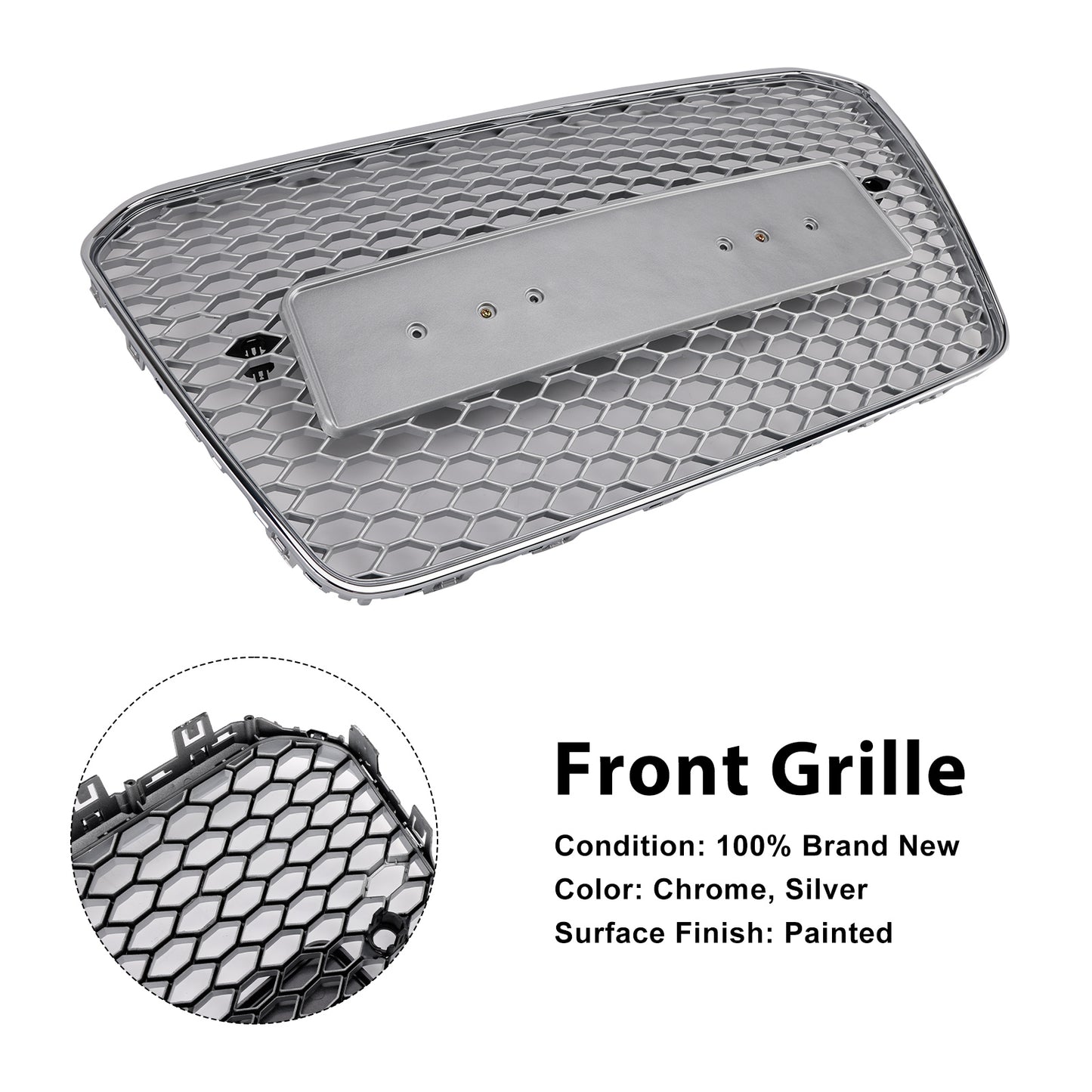 Griglia paraurti anteriore a nido d'ape Audi A5 S5 B8.5 RS5 Style 2013-2016