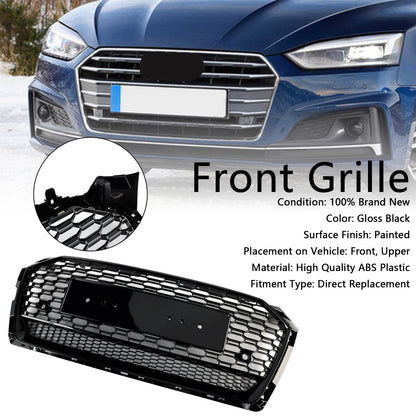 Griglia esagonale a nido d'ape sportiva in stile Audi A5 S5 B9 RS5 2017-2019