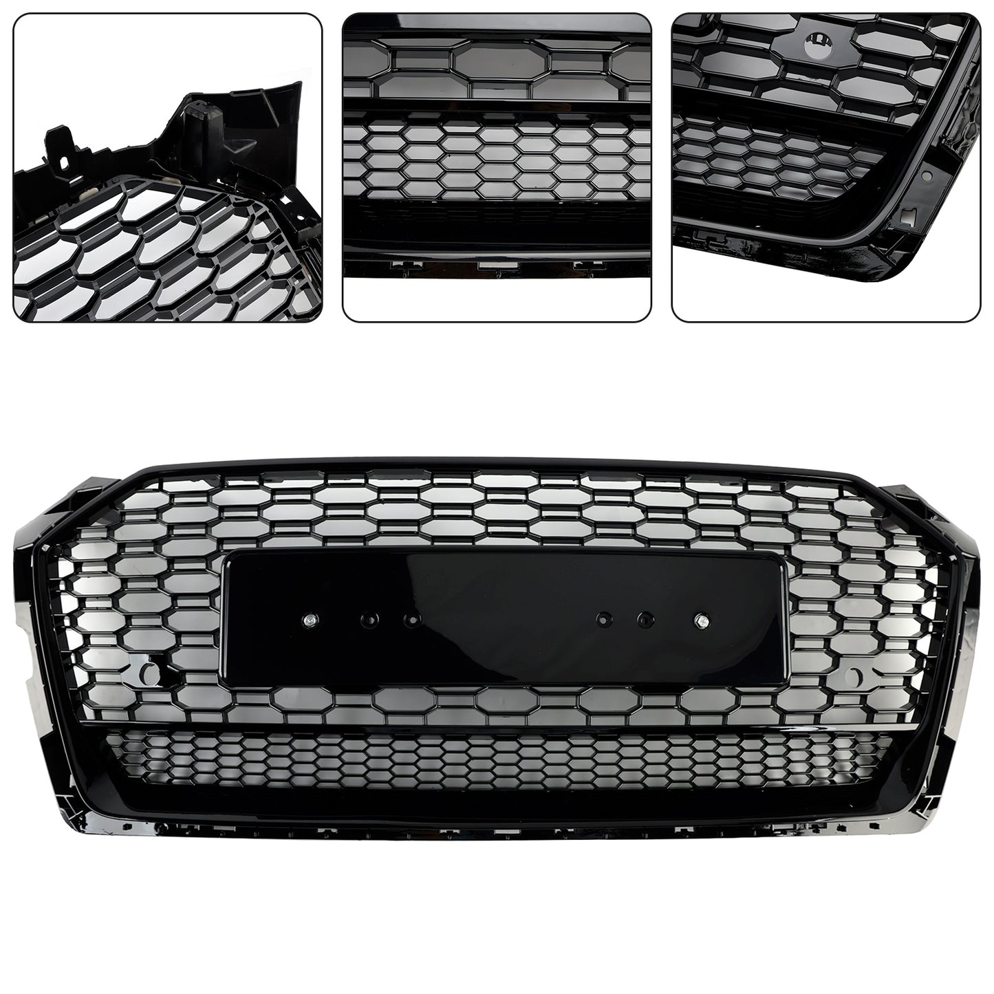 Griglia esagonale a nido d'ape sportiva in stile Audi A5 S5 B9 RS5 2017-2019