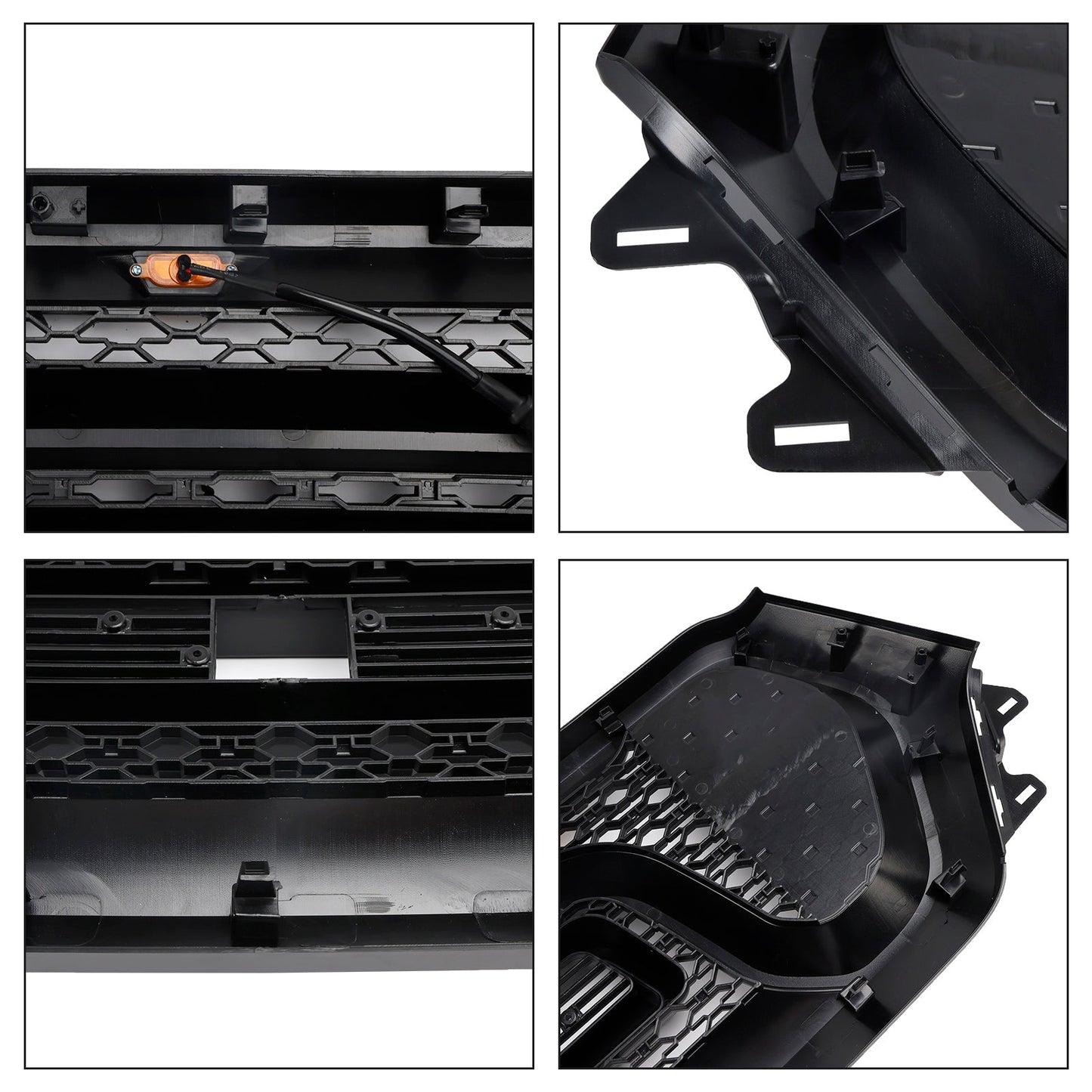 Griglia superiore del cofano a nido d'ape nera per Dodge Ram 1500 2019-2024