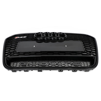 ABS Front Mesh Honeycomb Grille Grill Fit Audi A6 C7/S6 2012-2015 Generico