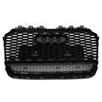 ABS Front Mesh Honeycomb Grille Grill Fit Audi A6 C7/S6 2012-2015 Generico