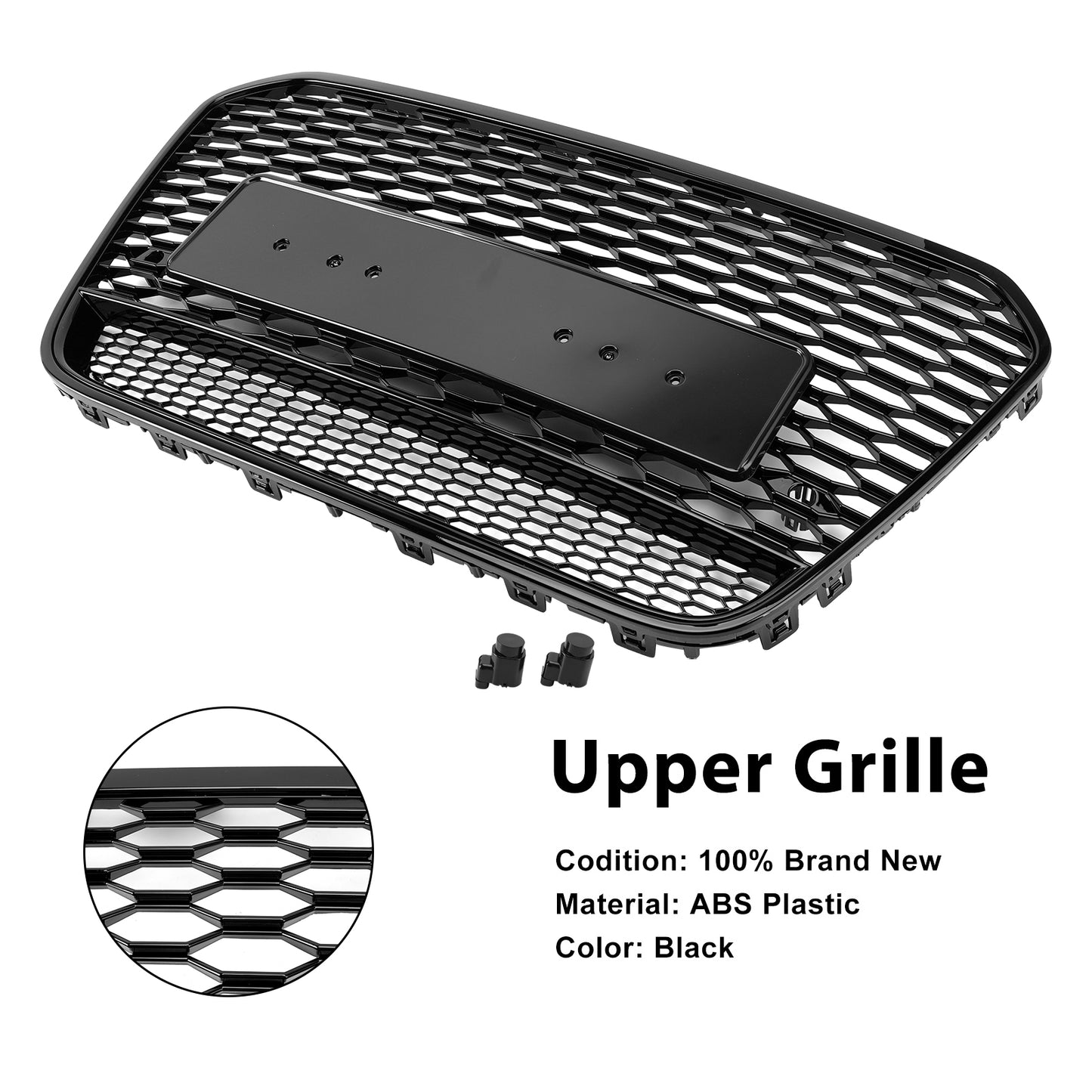 Griglia anteriore a nido d'ape in stile RS6 adatta ad Audi A6 S6 C7 2012-2015