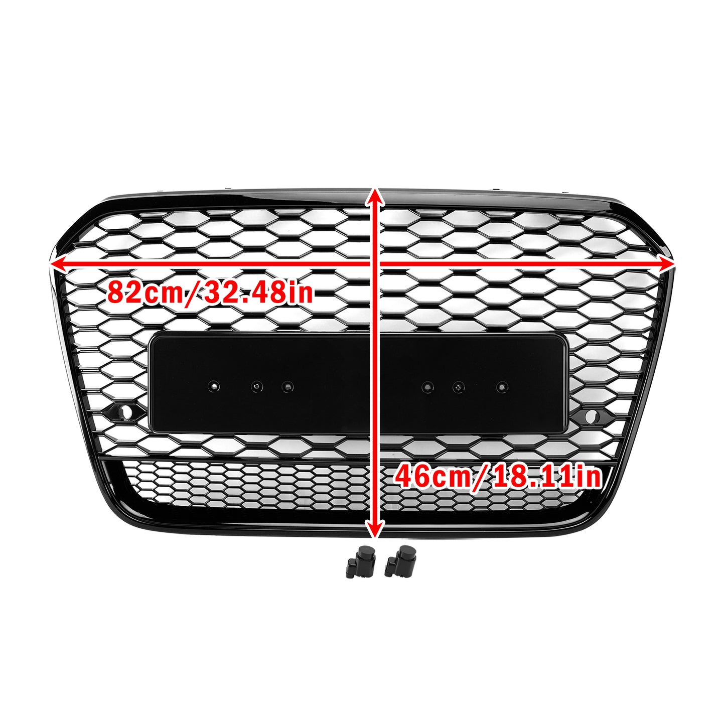 Griglia anteriore a nido d'ape in stile RS6 adatta ad Audi A6 S6 C7 2012-2015