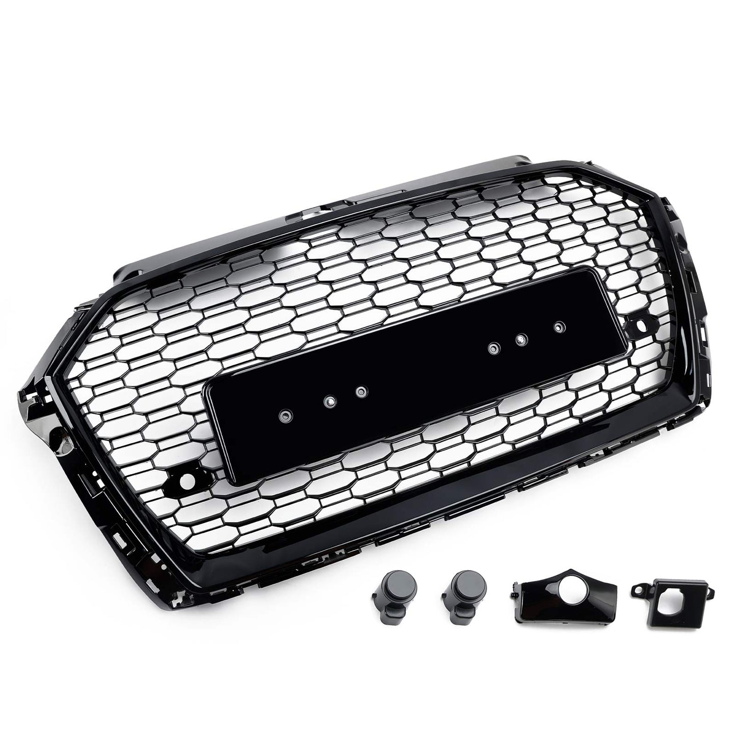 Griglia Anteriore a Nido d’Ape Nero Lucido RS3 Style per Audi A3 8V 2017-2019
