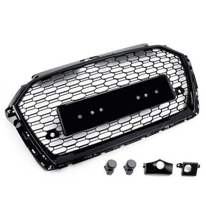 Griglia Anteriore a Nido d’Ape Nero Lucido RS3 Style per Audi A3 8V 2017-2019