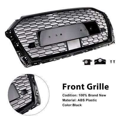 Griglia anteriore a nido d'ape Audi A3 S3 W/ACC RS3 Style 2017-2019, nera