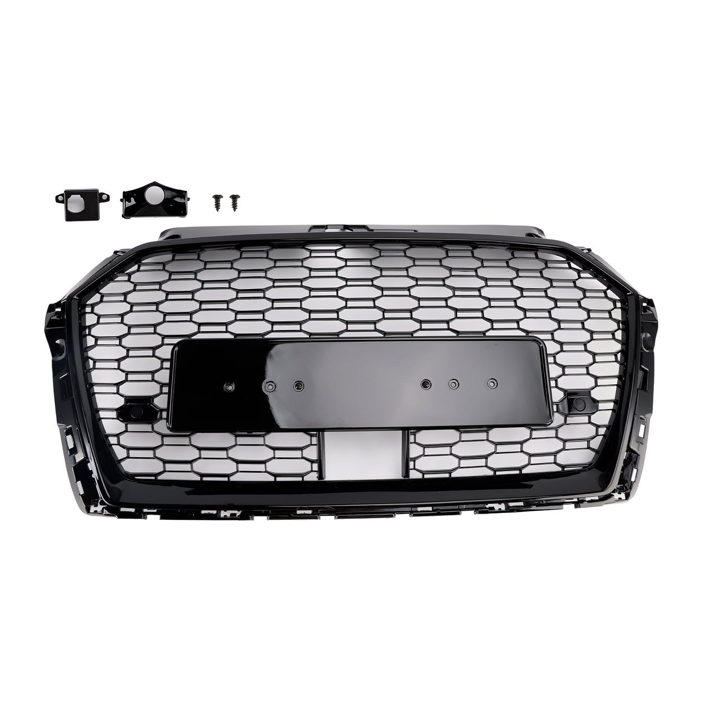 Griglia anteriore a nido d'ape Audi A3 S3 W/ACC RS3 Style 2017-2019, nera