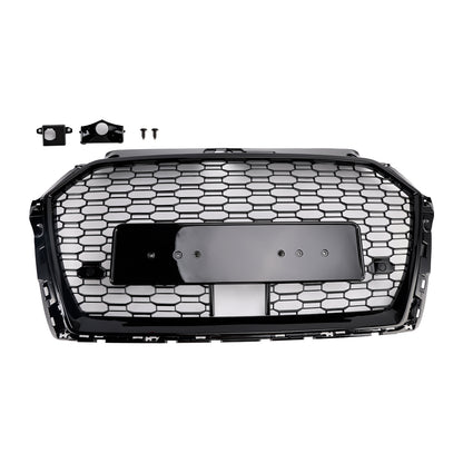 Griglia anteriore a nido d'ape Audi A3 S3 W/ACC RS3 Style 2017-2019, nera
