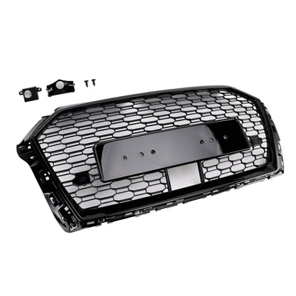 Griglia anteriore a nido d'ape Audi A3 S3 W/ACC RS3 Style 2017-2019, nera