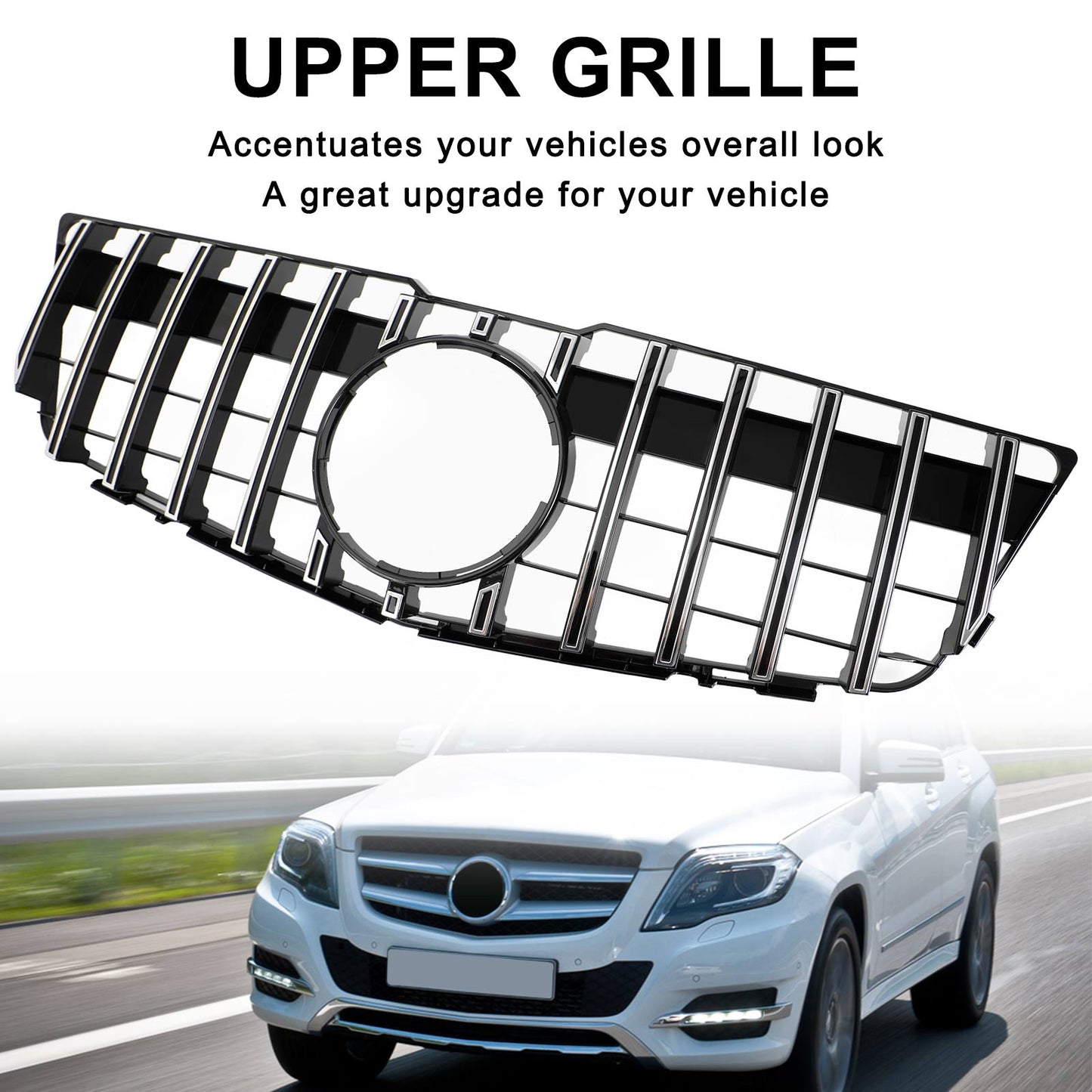 Grilla superiore per paraurti anteriore Mercedes-Benz GLK X204 2008-2012 GT Style 83222277300