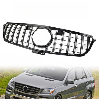 Griglia anteriore nera cromata Per Benz W166 2012-2015 ML 300 350 400 ML63 GTR Style