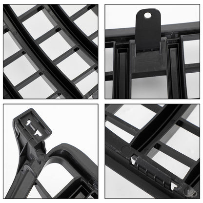 Griglia anteriore nera cromata Per Benz W166 2012-2015 ML 300 350 400 ML63 GTR Style