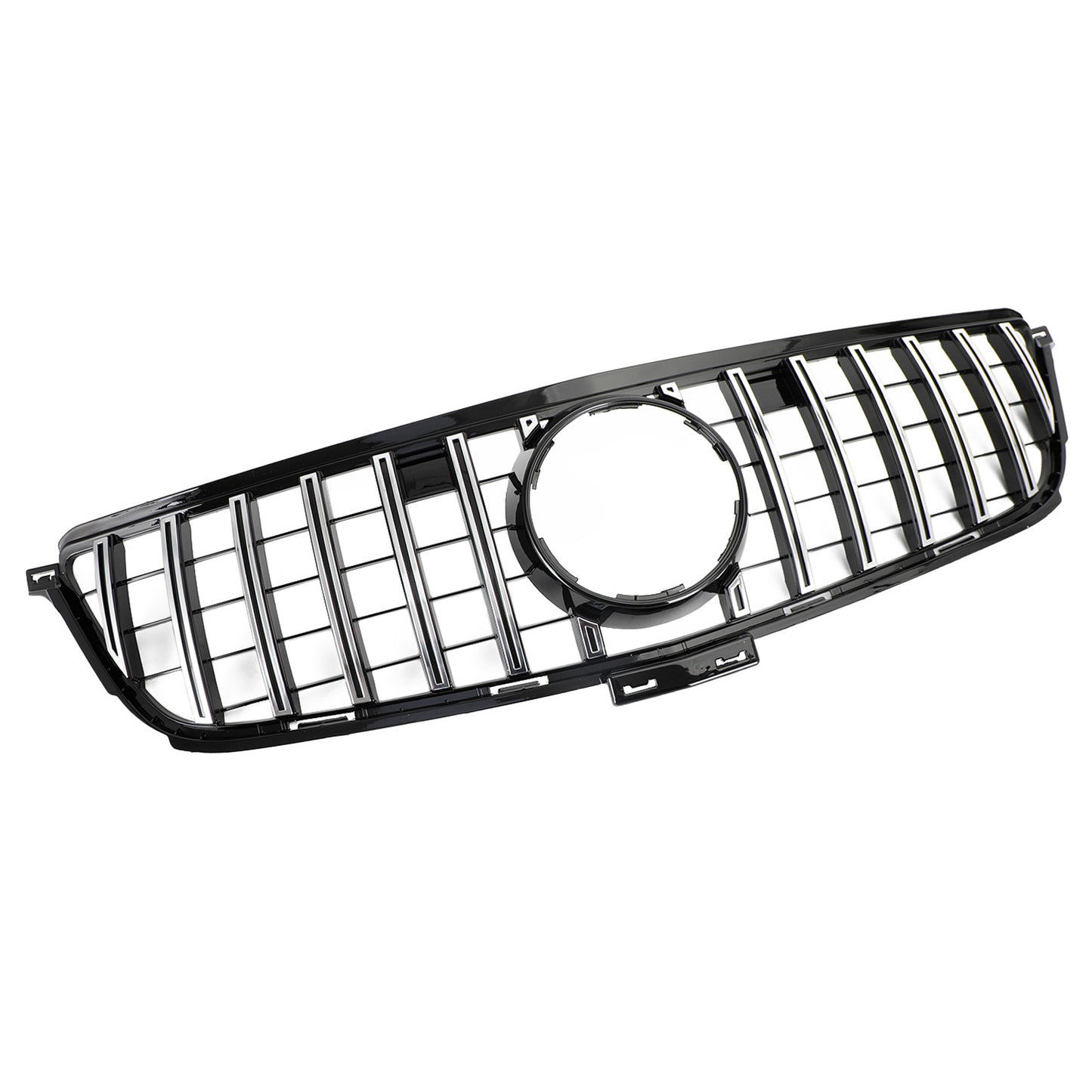 2012-2015 Mercedes Benz W166 ML 300 350 400 ML63 GTR Style Griglia anteriore noera cromata