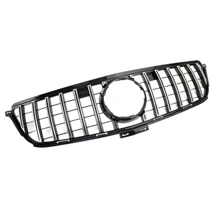 2012-2015 Mercedes Benz W166 ML 300 350 400 ML63 GTR Style Griglia anteriore noera cromata