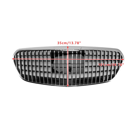 Mercedes Benz Classe S W223 2021-2023 S480 S580 S680 + Griglia paraurti anteriore cromata con ACC