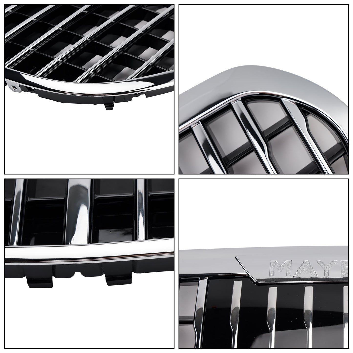 Mercedes Benz Classe S W223 2021-2023 S480 S580 S680 + Griglia paraurti anteriore cromata con ACC