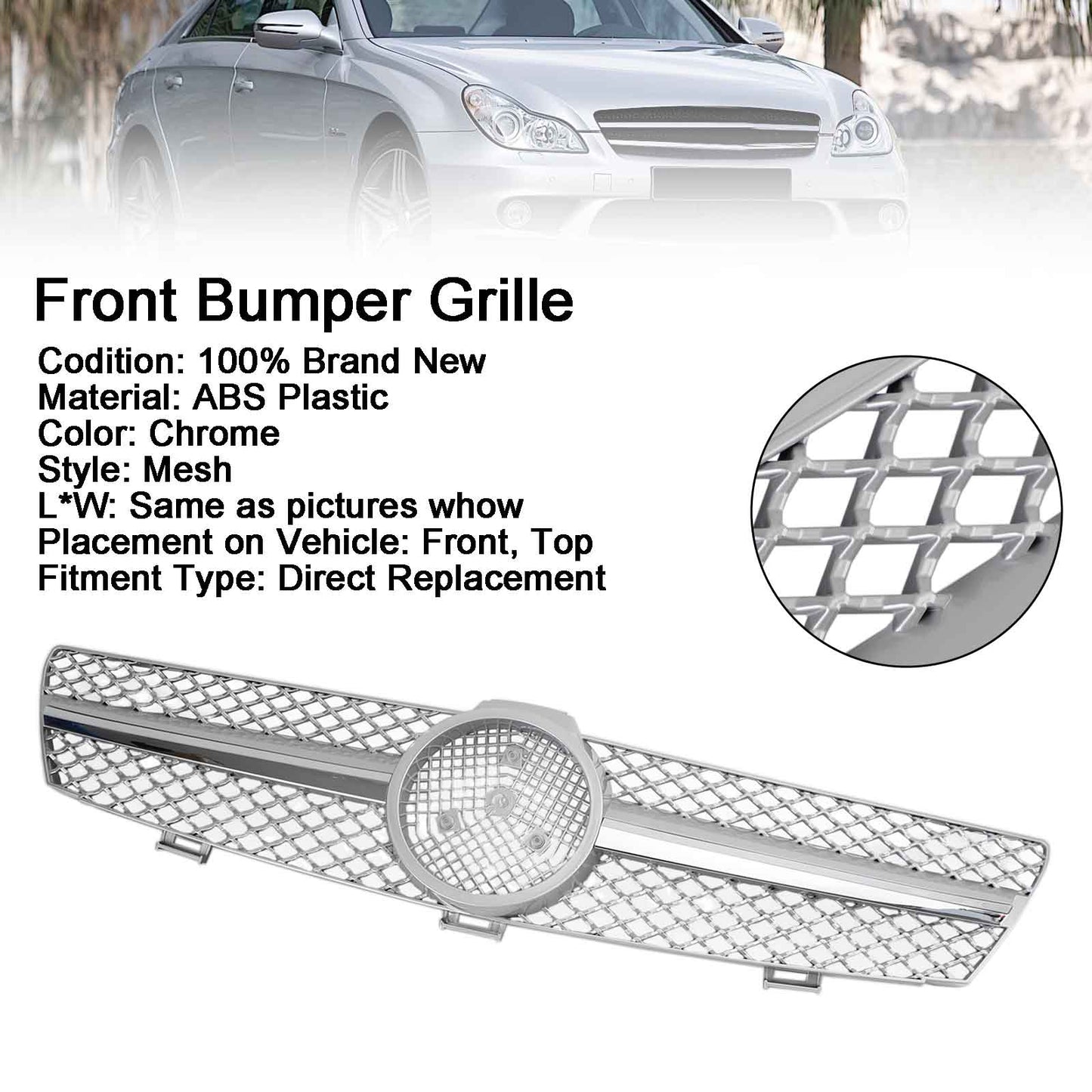 Mercedes Benz CLS550 2005-2008 griglia paraurti anteriore griglia