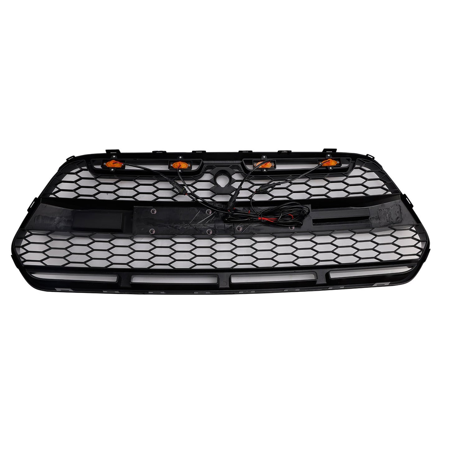 Griglia paraurti anteriore nera lucida Ford Transit MK8 Raptor 2015-2018 con LED