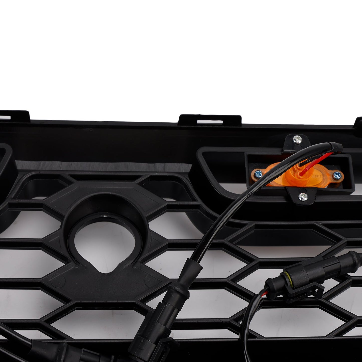 Griglia paraurti anteriore nera lucida Ford Transit MK8 Raptor 2015-2018 con LED