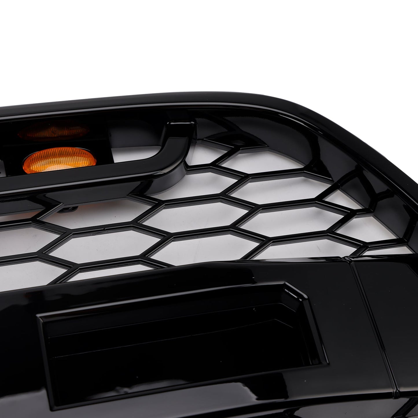 Griglia paraurti anteriore nera lucida Ford Transit MK8 Raptor 2015-2018 con LED