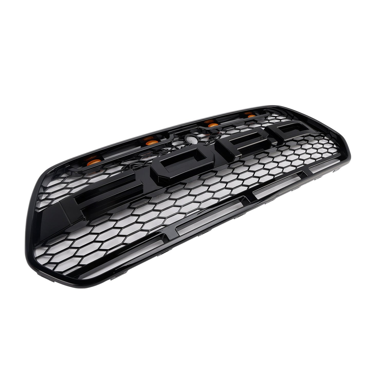 Griglia paraurti anteriore nera lucida Ford Transit MK8 Raptor 2015-2018 con LED