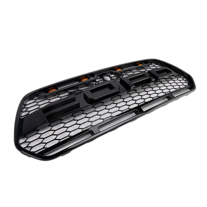 Griglia paraurti anteriore nera lucida Ford Transit MK8 Raptor 2015-2018 con LED