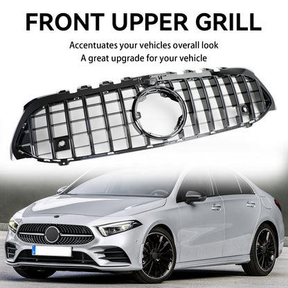Griglia paraurti anteriore stile GT adatta per Mercedes Benz Classe A W177 2019-2023 nera