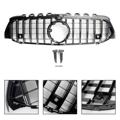 Per Mercedes Benz Classe A W177 2019-2023 Griglia paraurti anteriore stile GT Nera