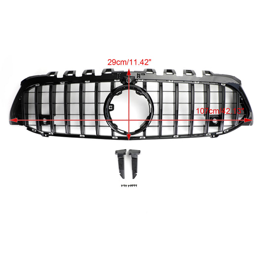 Per Mercedes-Benz Classe A W177 2019-2023 Griglia paraurti anteriore stile GT Nera
