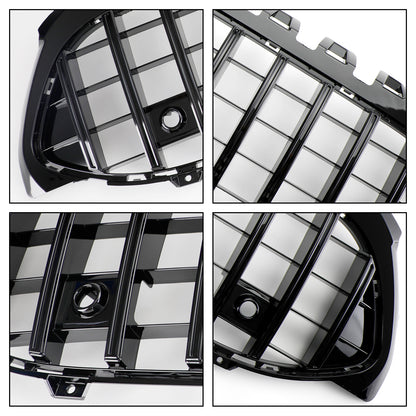 Griglia paraurti anteriore stile GT adatta per Mercedes Benz Classe A W177 2019-2023 nera