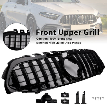 Griglia paraurti anteriore stile GT Mercedes Benz Classe A W177 2019-2023 nera