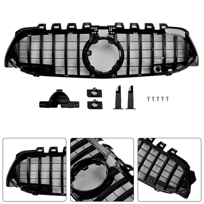 Griglia paraurti anteriore stile GT Mercedes Benz Classe A W177 2019-2023 nera