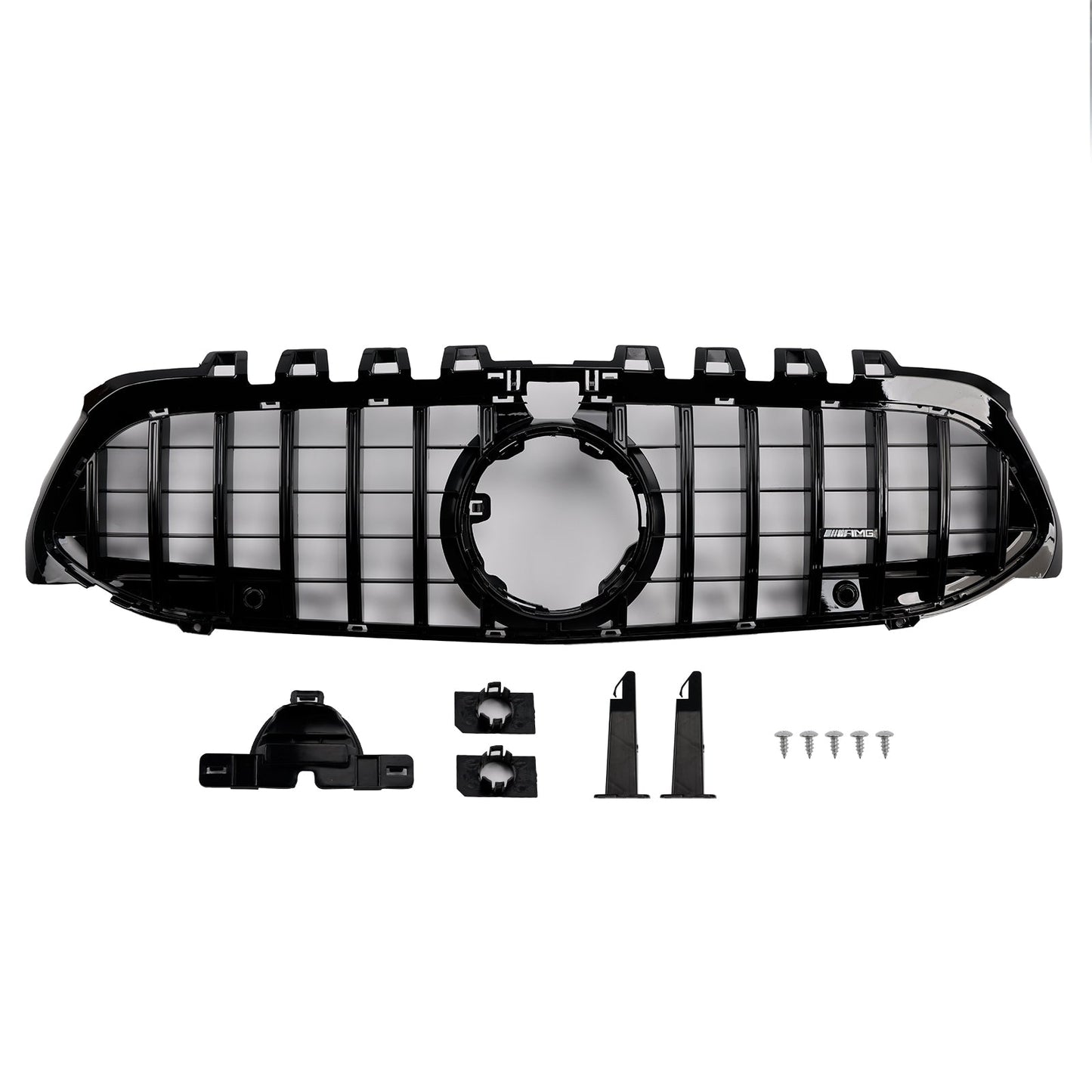 Griglia paraurti anteriore stile GT Mercedes Benz Classe A W177 2019-2023 nera