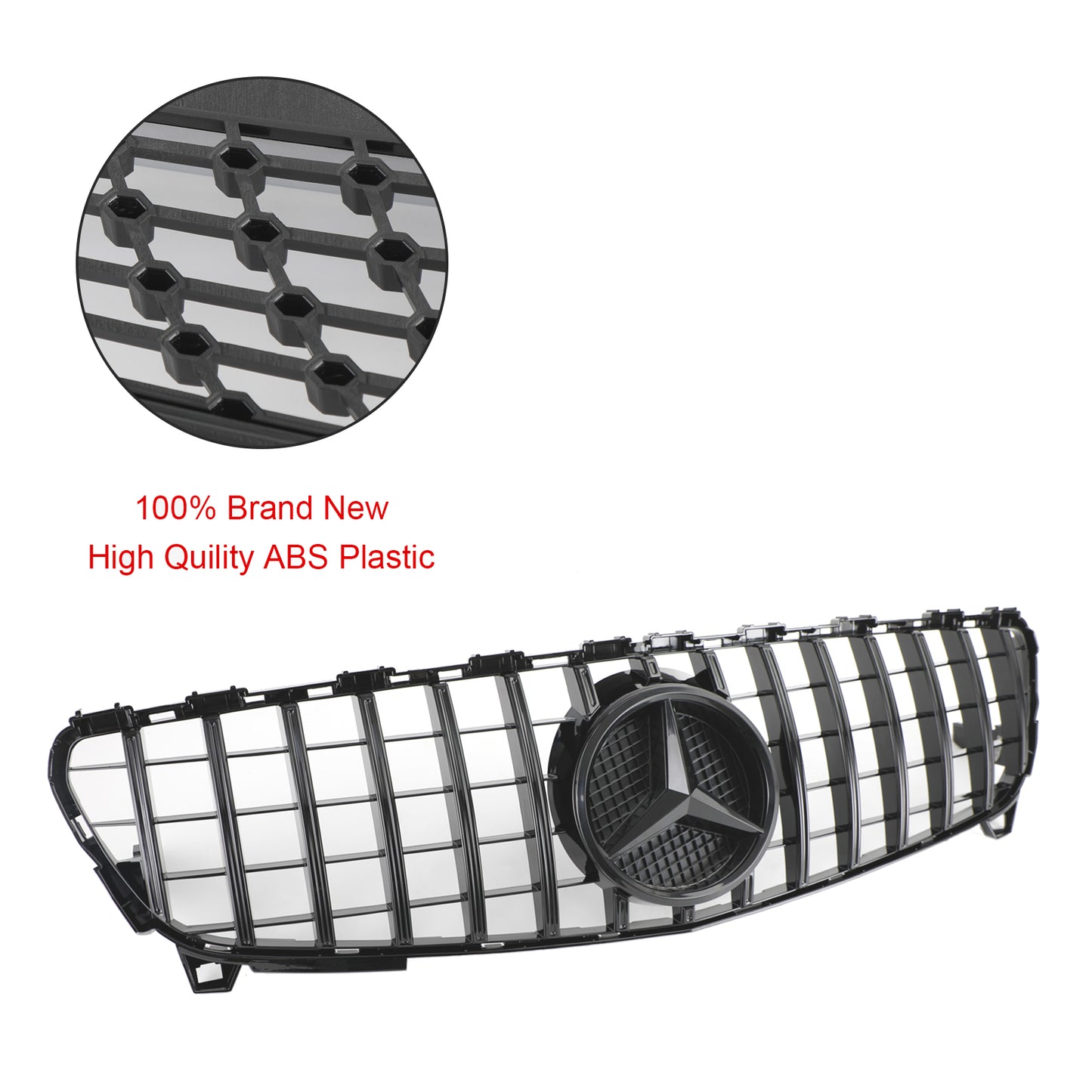 Griglia paraurti anteriore per MERCEDES BENZ CLASSE A W176 2016-2018 GTR Style